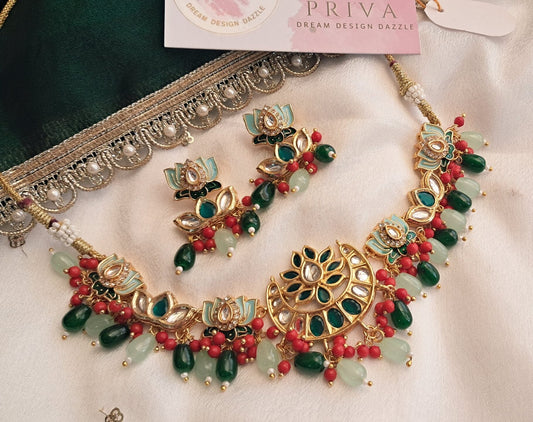 EMMI pachi kundan NECKLACE SET