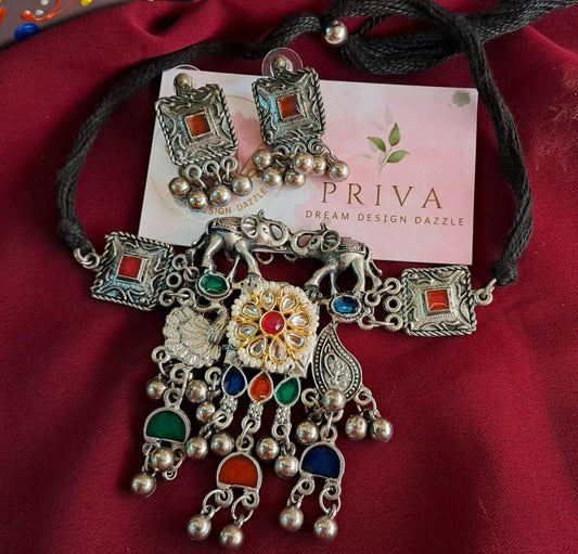 Kija pachi kundan NECKLACE