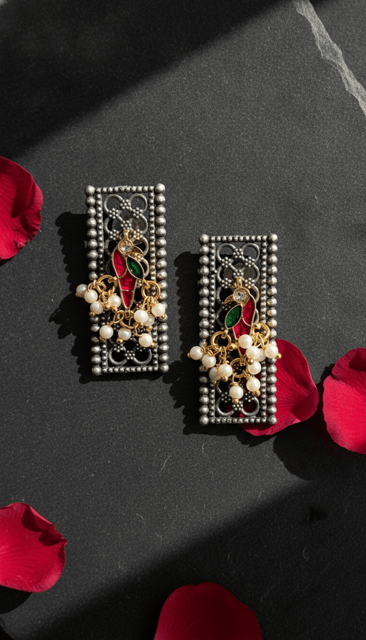 LAAVI PACHI KUNDAN EARRING